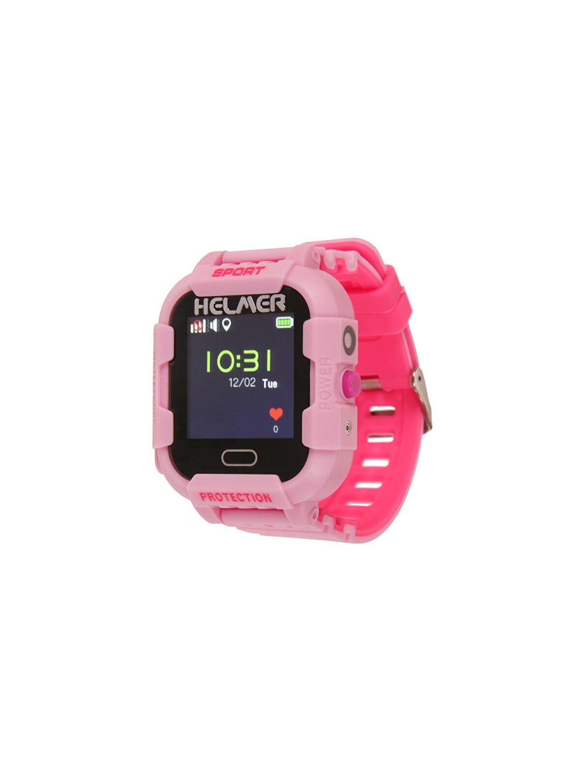 Helmer Orologio smart touch con localizzatore GPS e fotocamera - LK 708 rosa bambino