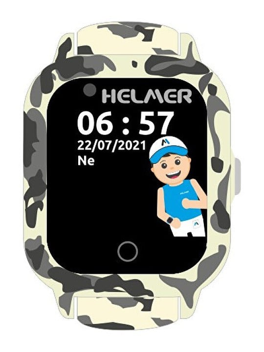 Helmer Orologio smart touch con localizzatore GPS e fotocamera - LK 710 4G grigio bambino