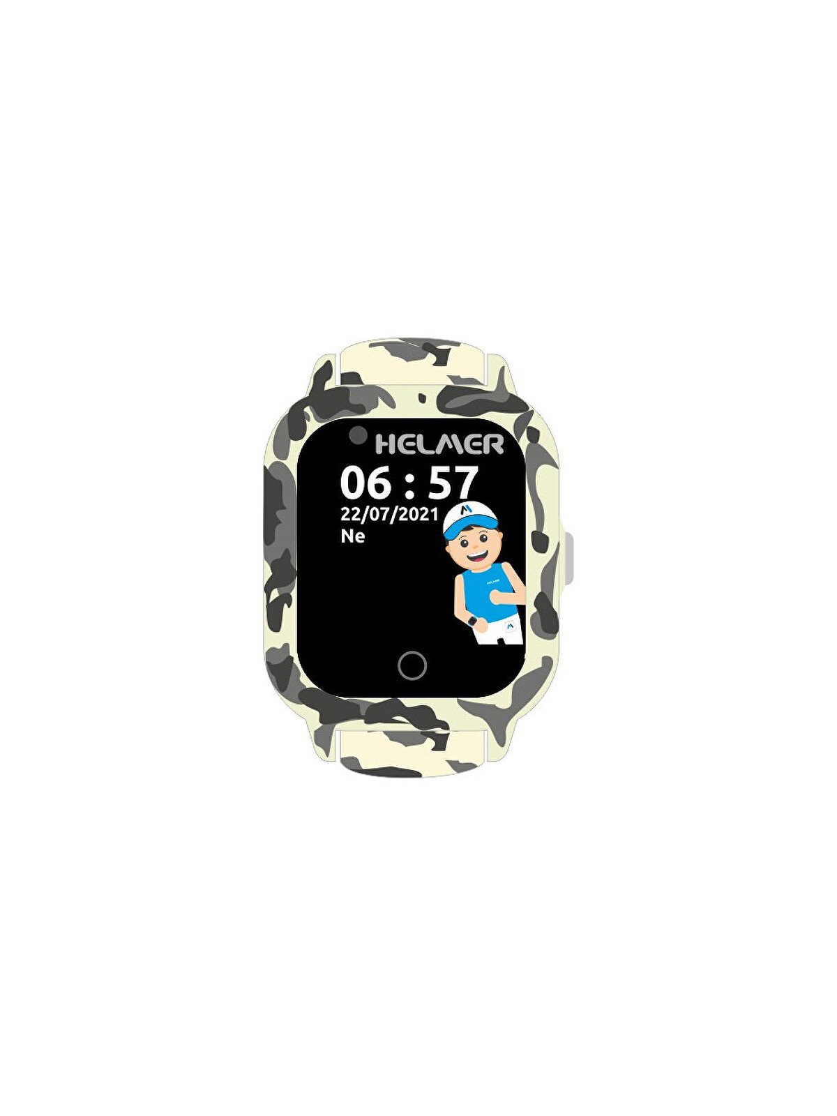 Helmer Orologio smart touch con localizzatore GPS e fotocamera - LK 710 4G grigio bambino