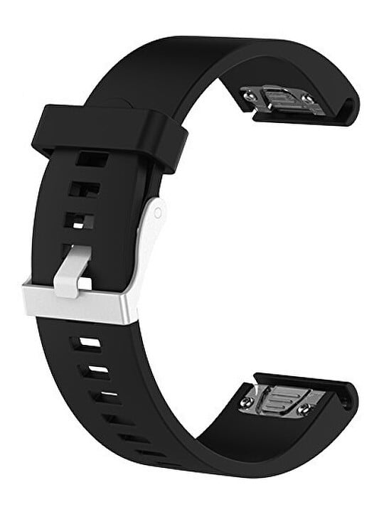 4wrist Cinturino per Garmin Fenix ​​​​5S, 5S Plus, 6S, 6S Pro - Nero unisex