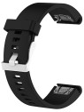 4wrist Cinturino per Garmin Fenix ​​​​5S, 5S Plus, 6S, 6S Pro - Nero unisex