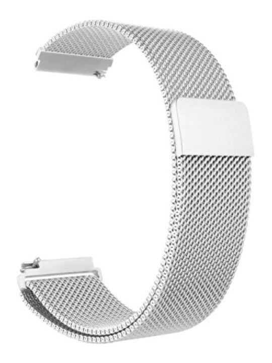 4wrist Anello milanese per Garmin 20 mm - Argento unisex