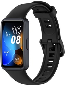 4wrist Cinturino in silicone per Huawei Watch Band 10, 9, 8 - Nero unisex