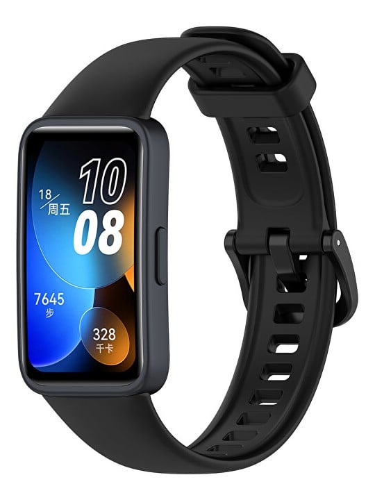 4wrist Cinturino in silicone per Huawei Watch Band 10, 9, 8 - Nero unisex