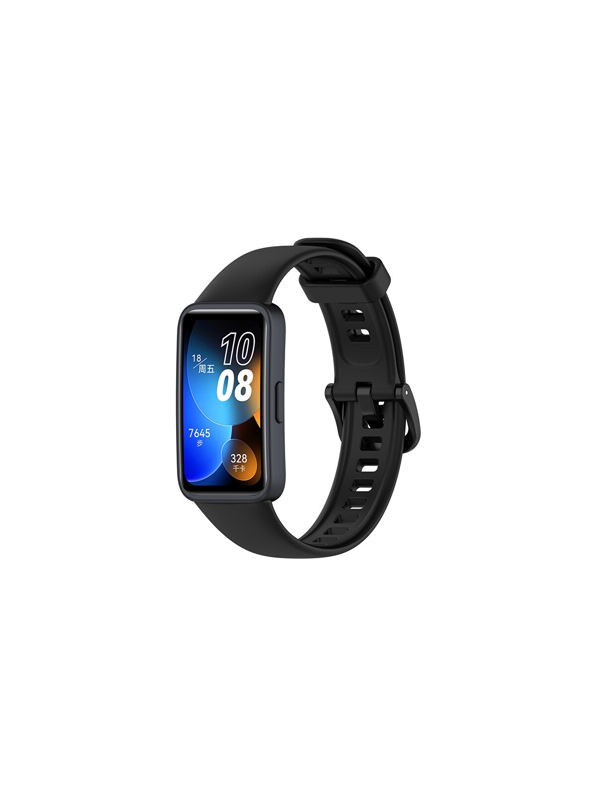 4wrist Cinturino in silicone per Huawei Watch Band 10, 9, 8 - Nero unisex