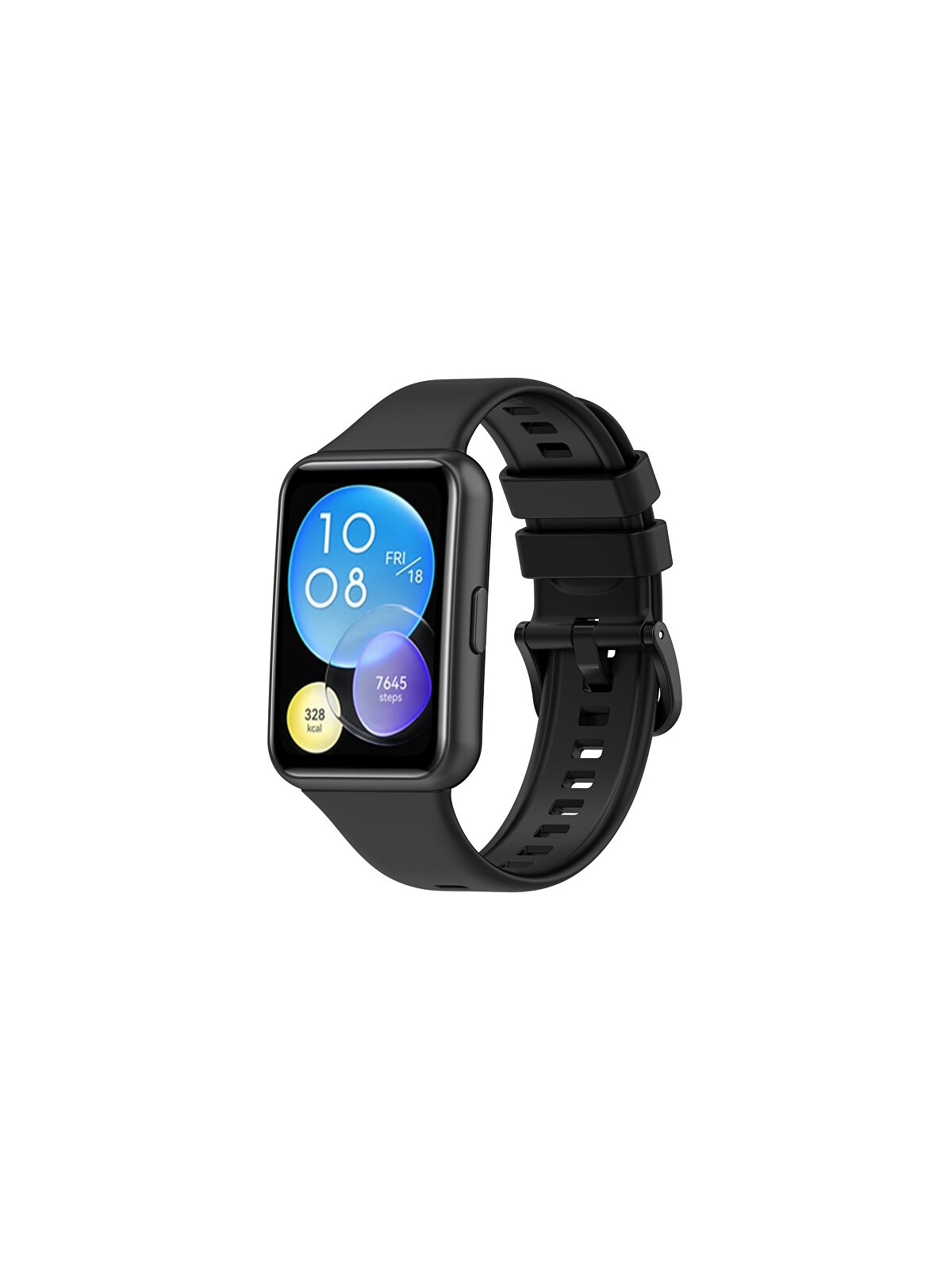 4wrist Cinturino in silicone per Huawei Watch FIT 2 Active - Nero unisex