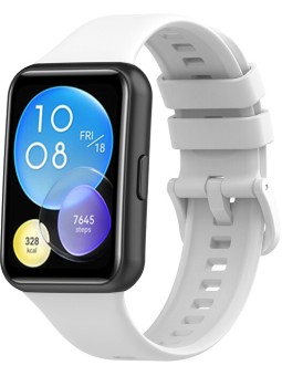 4wrist Cinturino in silicone per Huawei Watch FIT 2 Active - Bianco unisex