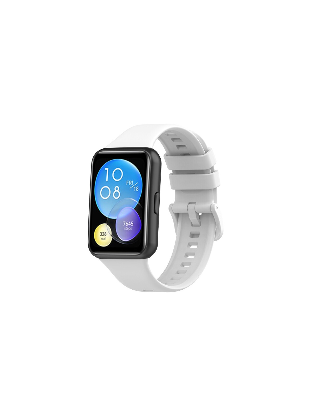 4wrist Cinturino in silicone per Huawei Watch FIT 2 Active - Bianco unisex