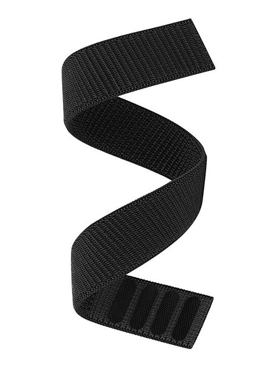 4wrist Cinturino in nylon ad anello per Garmin Fenix 7/6/5/Forerunner 935/945 - 22 mm - Nero unisex