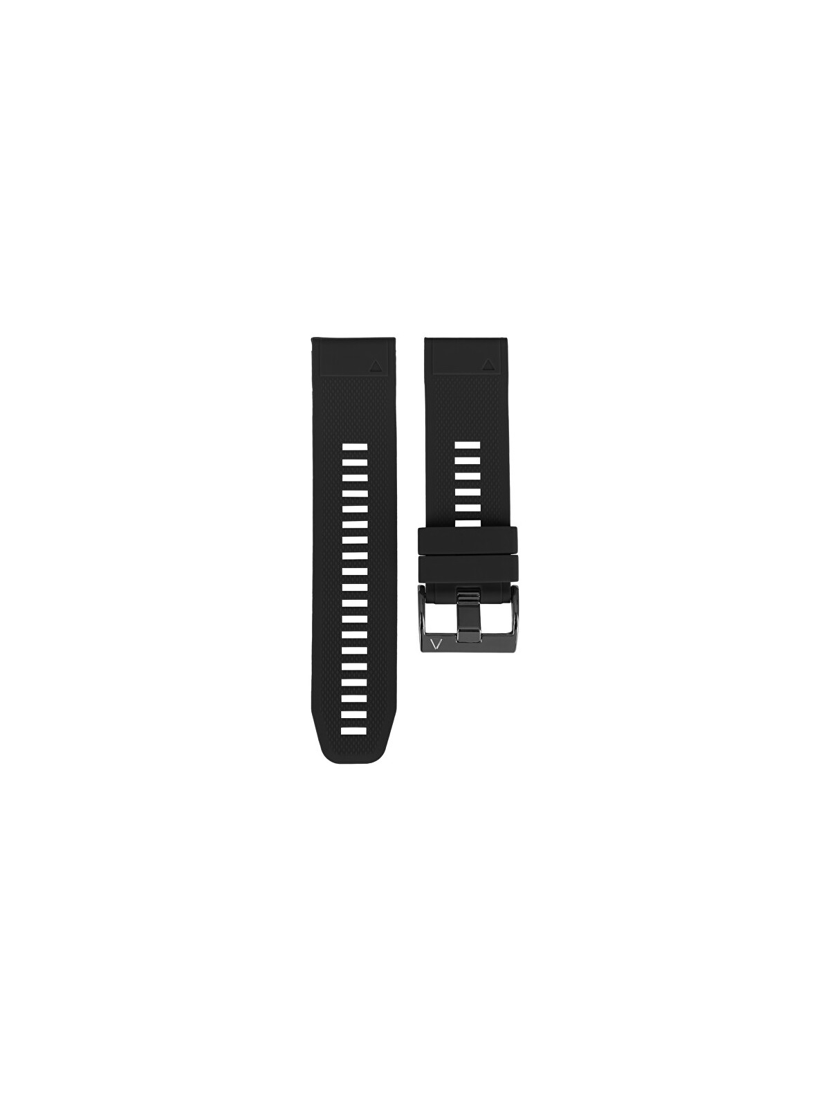 4wrist Cinturino in silicone per Garmin Fenix 7X/Fenix 6X/Fenix 5X Plus/Fenix 3 - 26 mm - Nero unisex