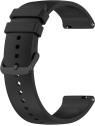 4wrist Cinturino universale in silicone con fibbia nera 22 mm - Nero unisex