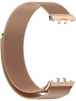 4wrist Cinturino per Samsung Fit 3 - Cinturino Milanese Loop Oro Rosa unisex