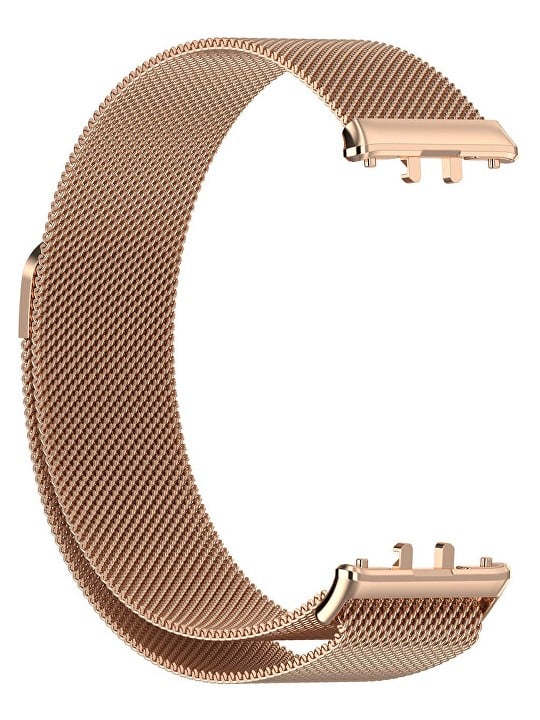 4wrist Cinturino per Samsung Fit 3 - Cinturino Milanese Loop Oro Rosa unisex