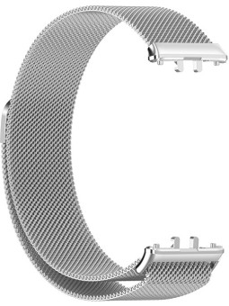 4wrist Cinturino per Samsung Fit 3 - Cinturino Milanese Loop Argento unisex