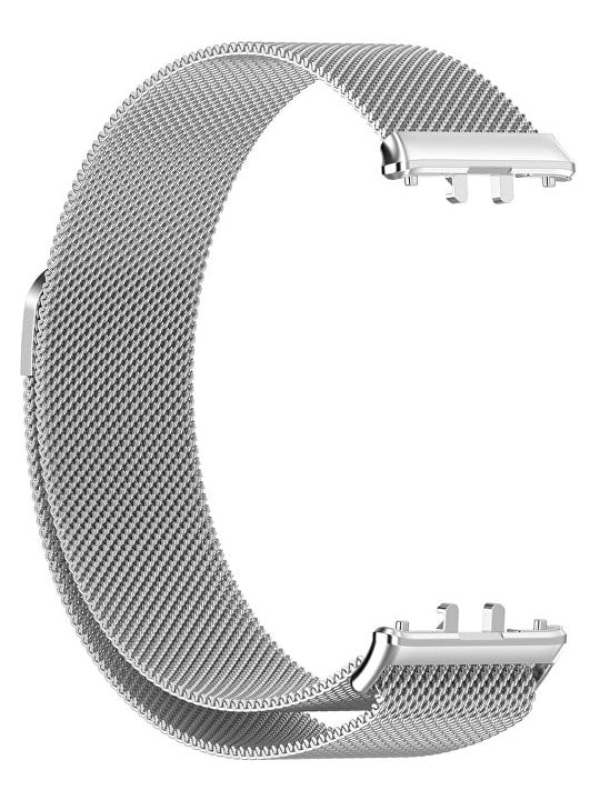4wrist Cinturino per Samsung Fit 3 - Cinturino Milanese Loop Argento unisex