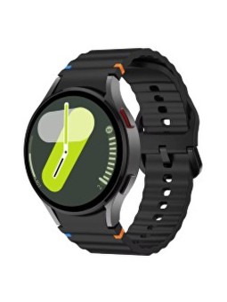 4wrist Cinturino in silicone per Samsung Galaxy Watch 7 - Nero unisex