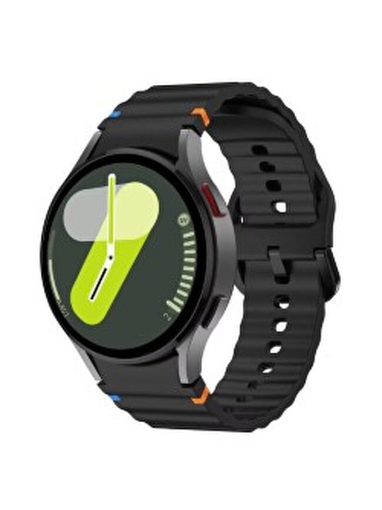 4wrist Cinturino in silicone per Samsung Galaxy Watch 7 - Nero unisex
