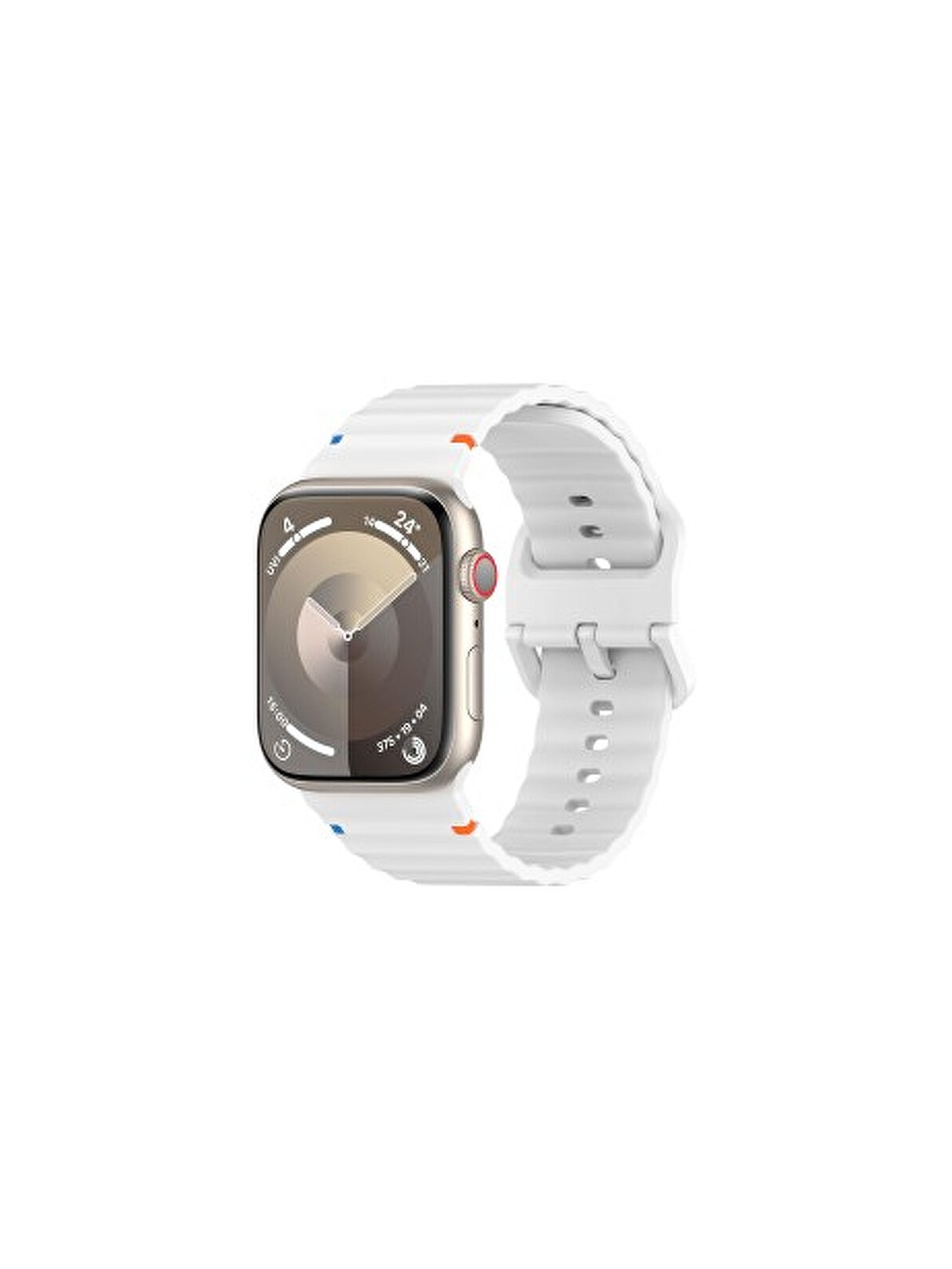 4wrist Cinturino in silicone per Apple Watch 38/40/41 mm - Bianco unisex