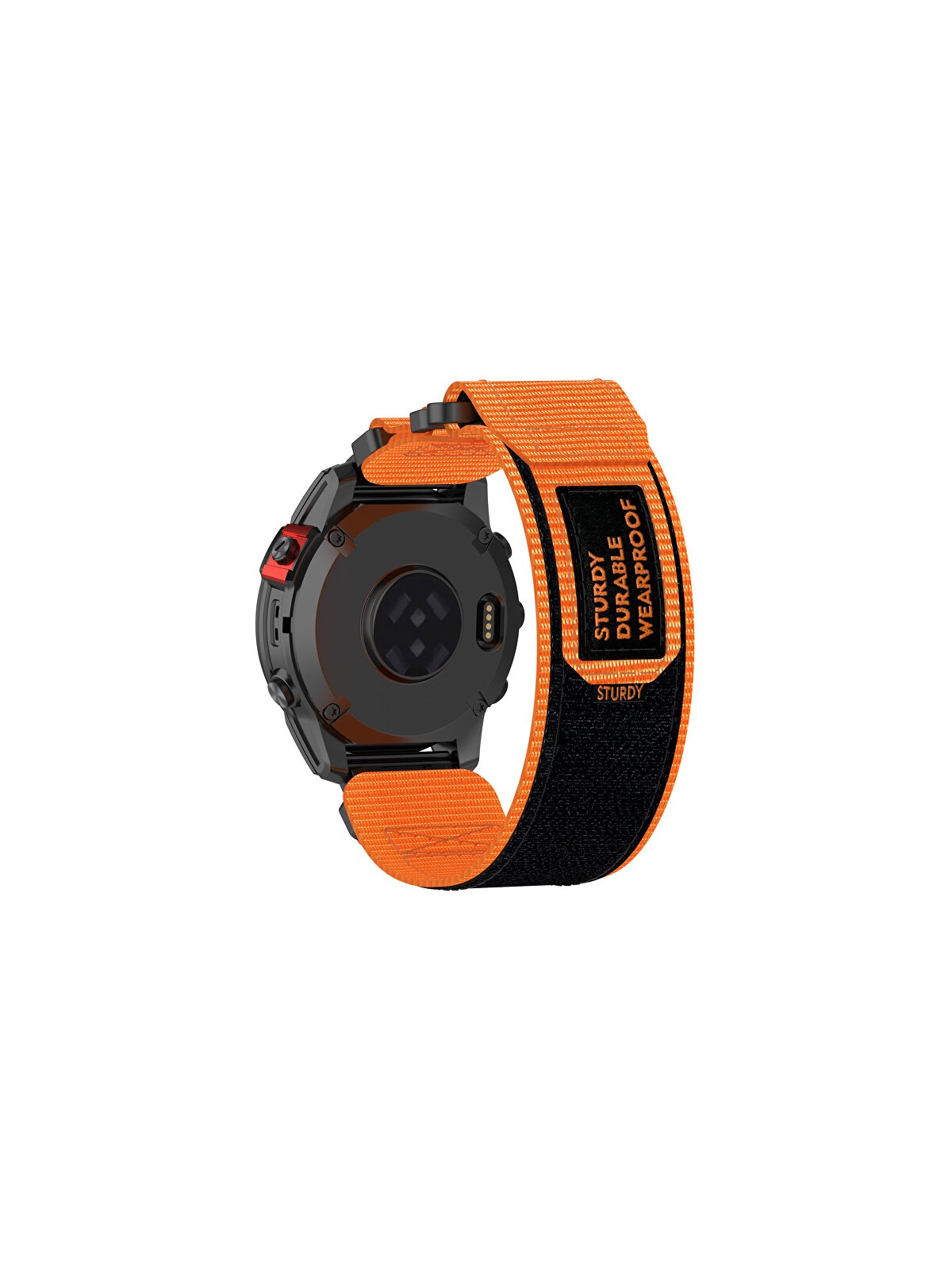 4wrist Cinturino in velcro per Garmin 22 mm - Arancione unisex