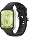 4wrist Cinturino in silicone per Huawei Fit 3 - Nero unisex
