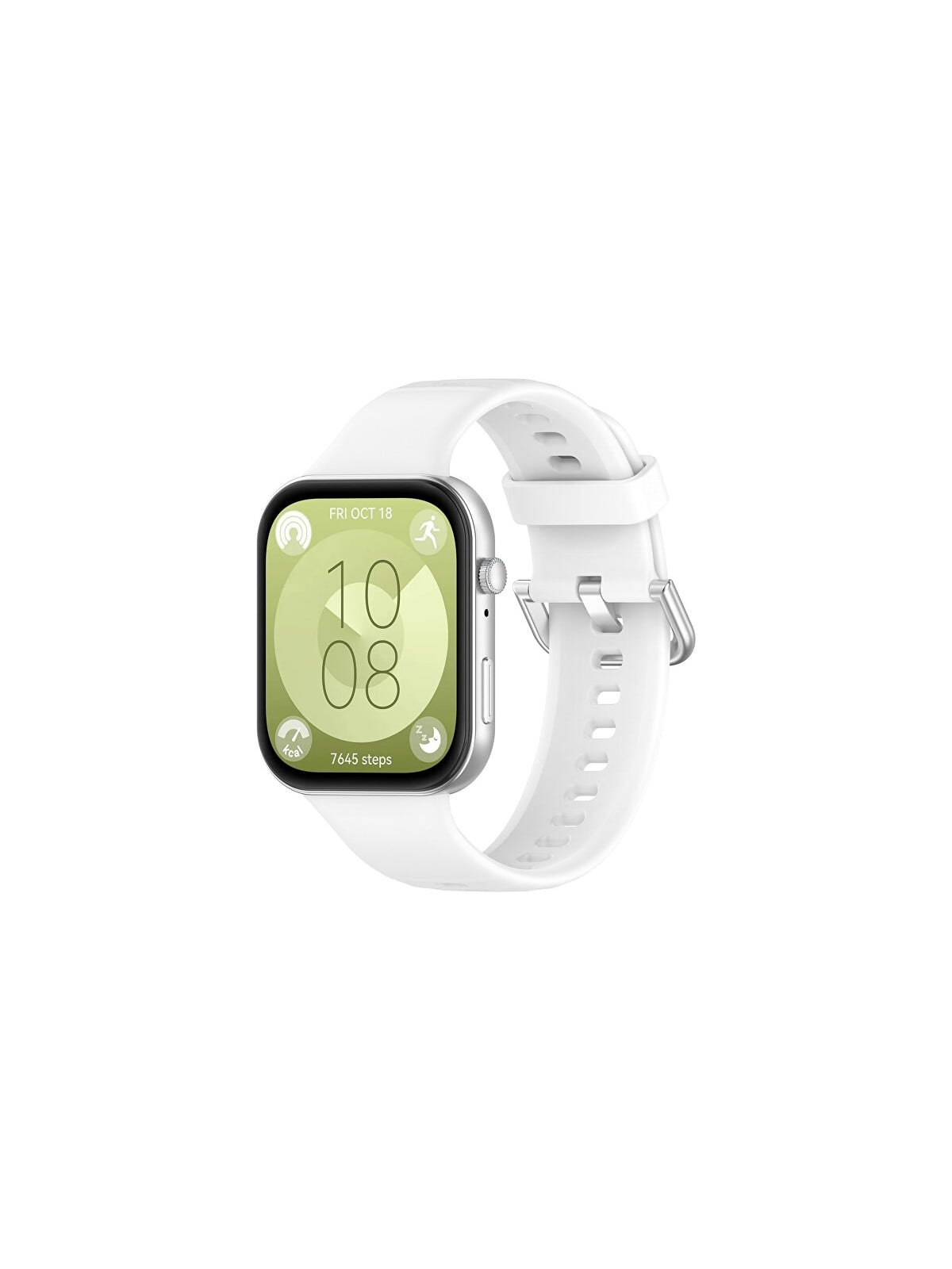 4wrist Cinturino in silicone per Huawei Fit 3 - Bianco unisex