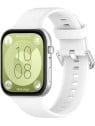 4wrist Cinturino in silicone per Huawei Fit 3 - Bianco unisex