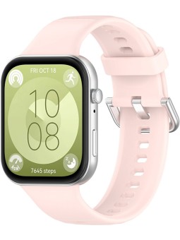 4wrist Cinturino in silicone per Huawei Fit 3 - Rosa donna