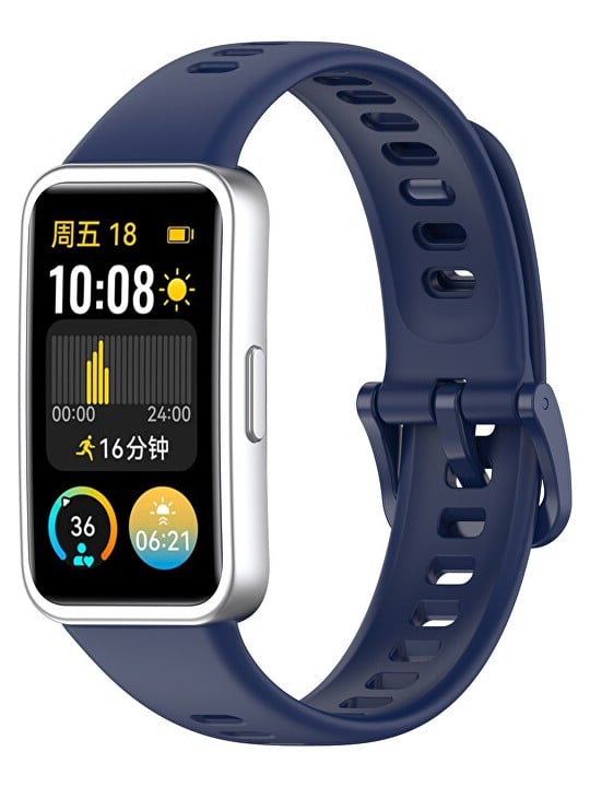 4wrist Cinturino in silicone per Huawei Watch Band 10, 9, 8 - Blu scuro unisex