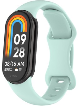 4wrist Cinturino in silicone per Xiaomi 9 e 8 - Verde chiaro unisex