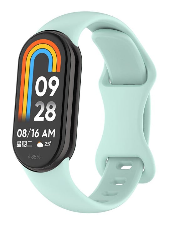 4wrist Cinturino in silicone per Xiaomi 9 e 8 - Verde chiaro unisex
