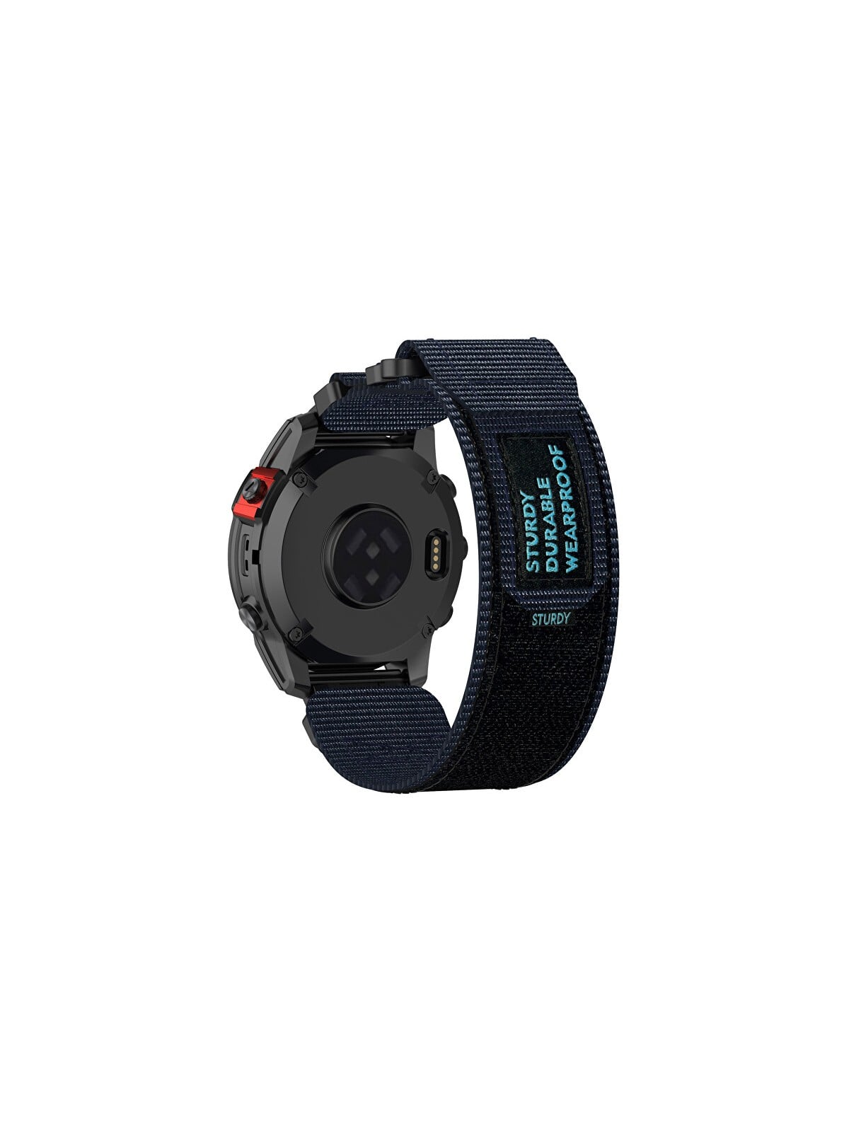 4wrist Cinturino in velcro per Garmin 26 mm - Blu unisex