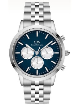 Daniel Wellington Iconic 42 Chronograph Arch 5-Link Arctic Panda Silver DW00100874 unisex
