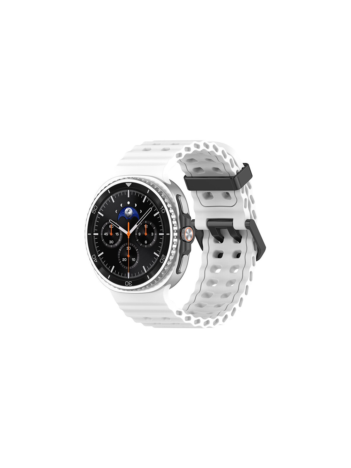 4wrist Cinturino sportivo in silicone per Samsung Galaxy Watch8 - Bianco unisex