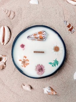 Candela Artigianale Moorea Surfing Road 250g – Fragranza Pesca e Monoï