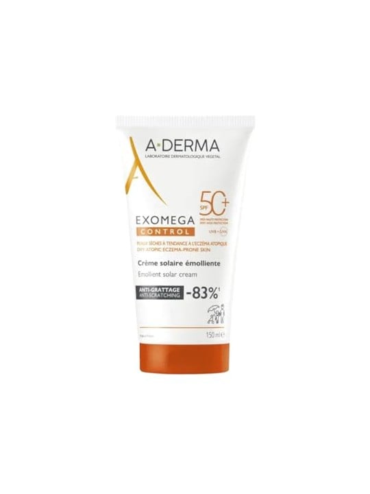 A-derma EXOMEGA CONTROL crema solare emolliente SPF50+ 150ml unisex