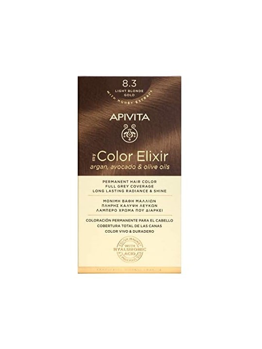 Apivita MY COLOR ELIXIR tinta permanente per capelli n. 8.3 1 confezione unisex
