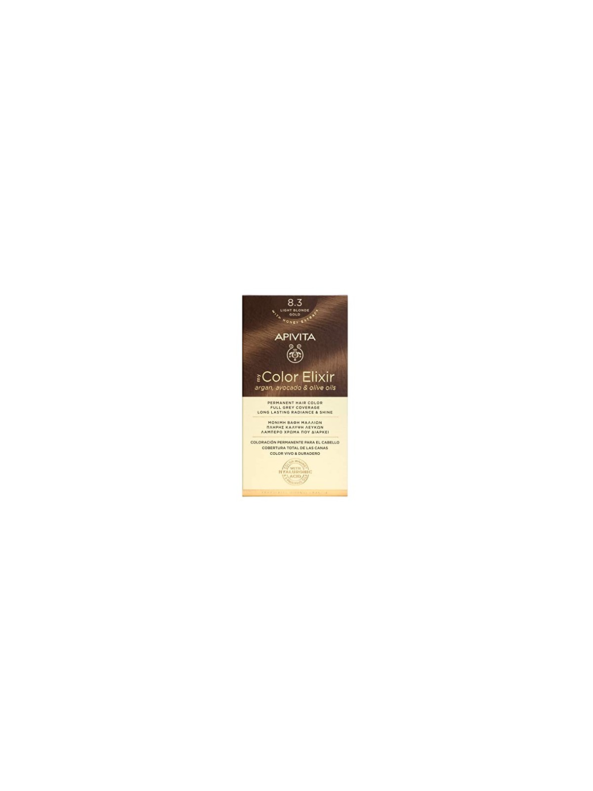 Apivita MY COLOR ELIXIR tinta permanente per capelli n. 8.3 1 confezione unisex