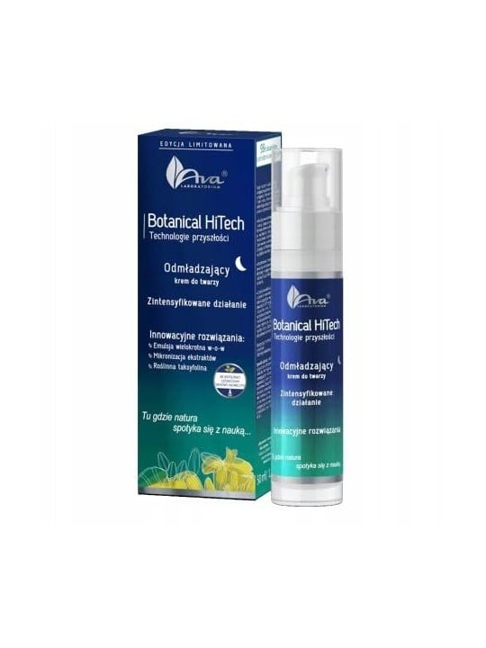 Ava laboratorium Botanical HiTech rejuvenating face cream per la notte 50ml