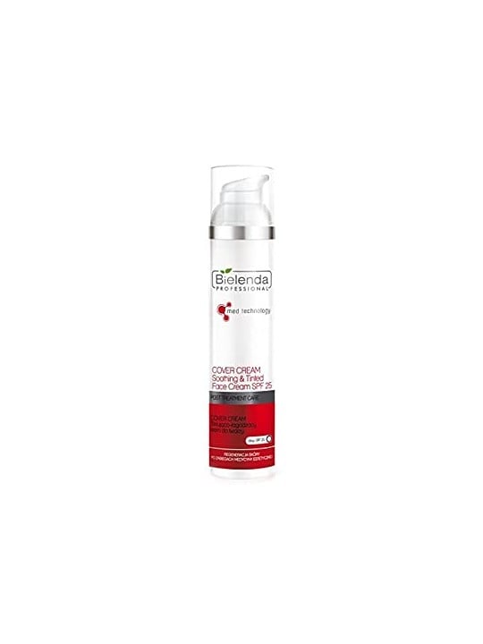 Bielenda professional Crema coprente post trattamento Crema viso colorata lenitiva crema viso tonificante e lenitiva SPF25 100ml