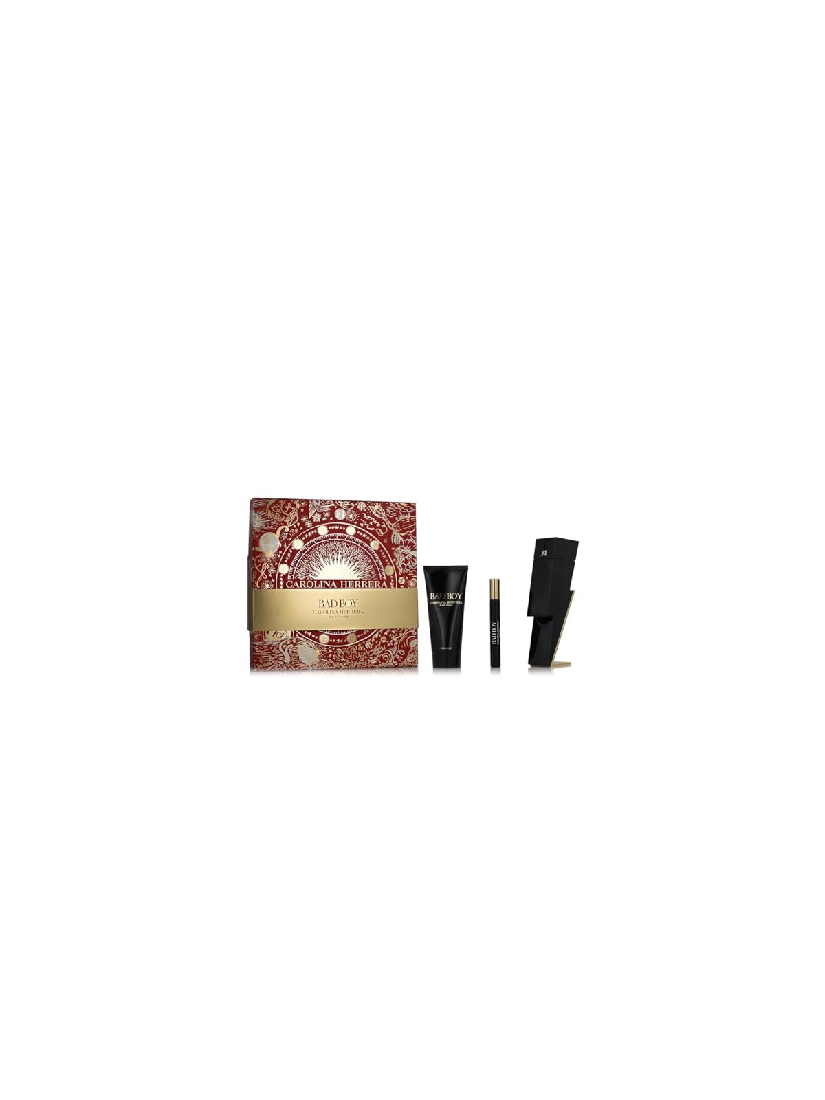 Carolina Herrera Bad Boy Giftset 210ml eau de toilette Spray 100ml-Shower Gel 100ml-eau de toilette Travel Spray 10ml