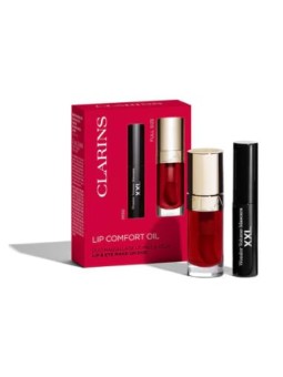 Clarins Set di 2 pezzi per il comfort delle labbra Lip oil 03-Cherry 7 ml + Mascara 3 ml unisex