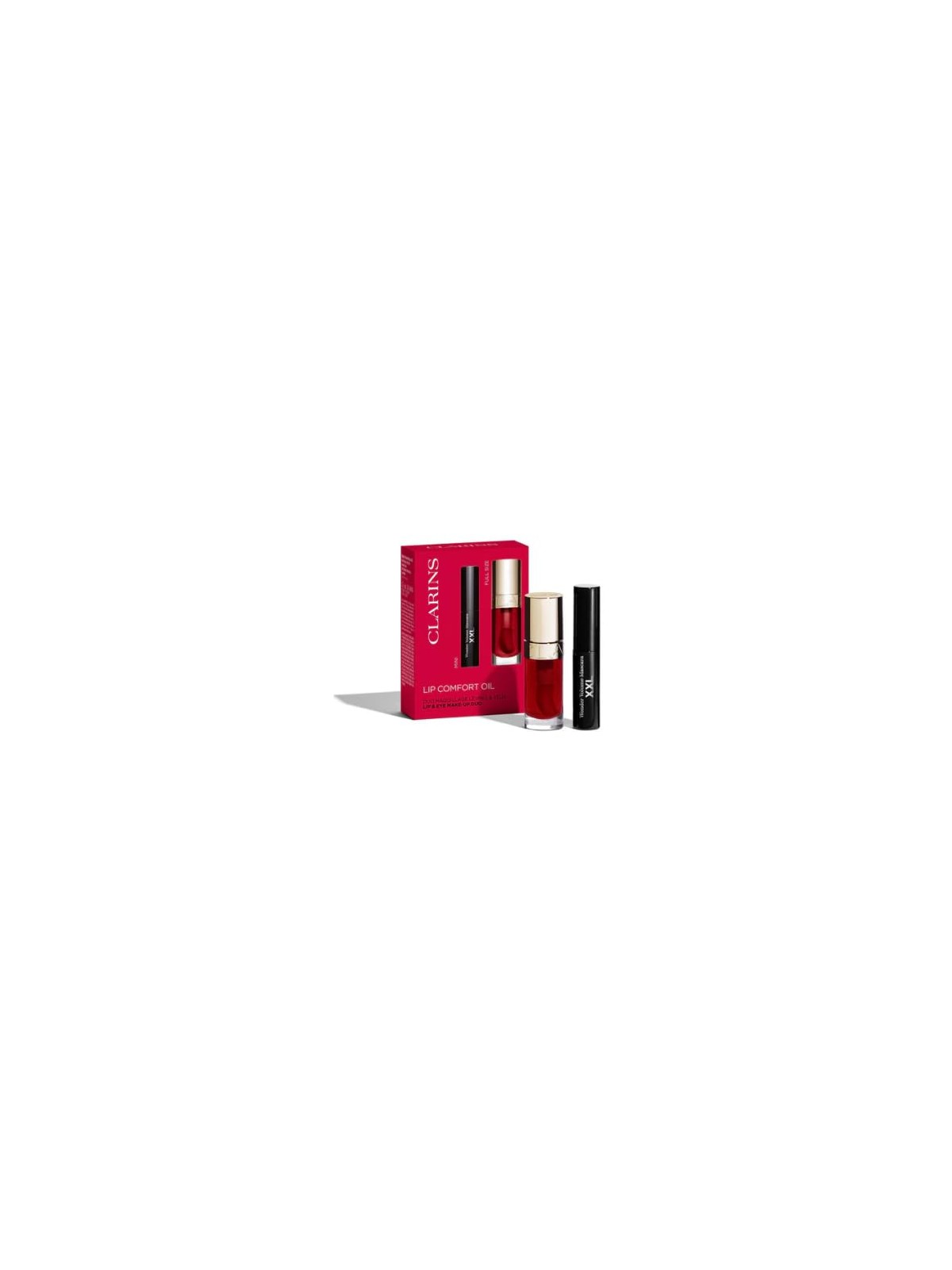 Clarins Set di 2 pezzi per il comfort delle labbra Lip oil 03-Cherry 7 ml + Mascara 3 ml unisex