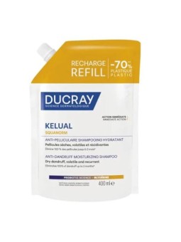 Ducray Shampoo KELUAL SQUANORM per forfora secca, ricarica 400ml unisex