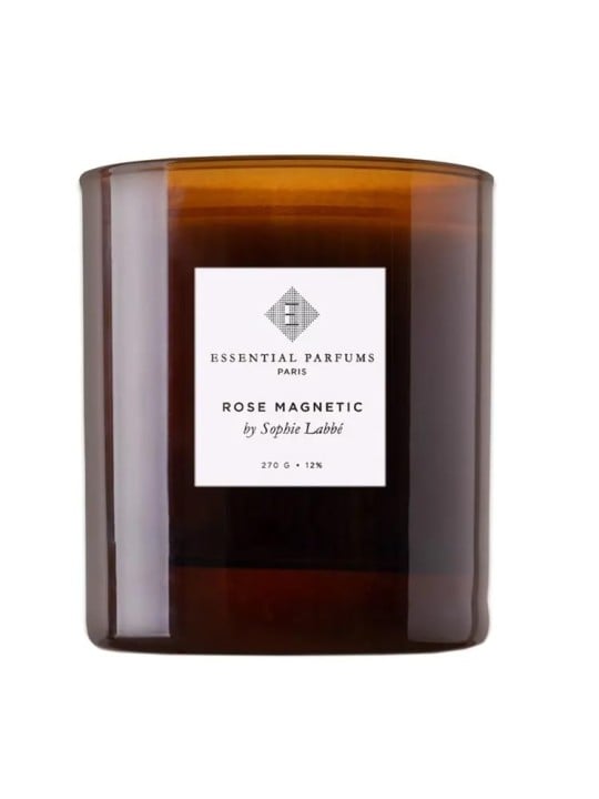 Essential parfums Candela profumata magnetica alla rosa, 270 g