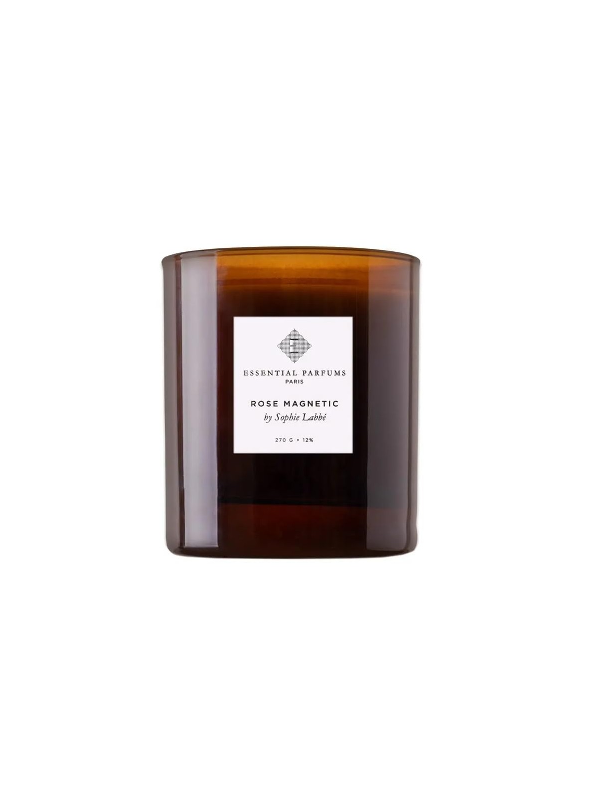 Essential parfums Candela profumata magnetica alla rosa, 270 g