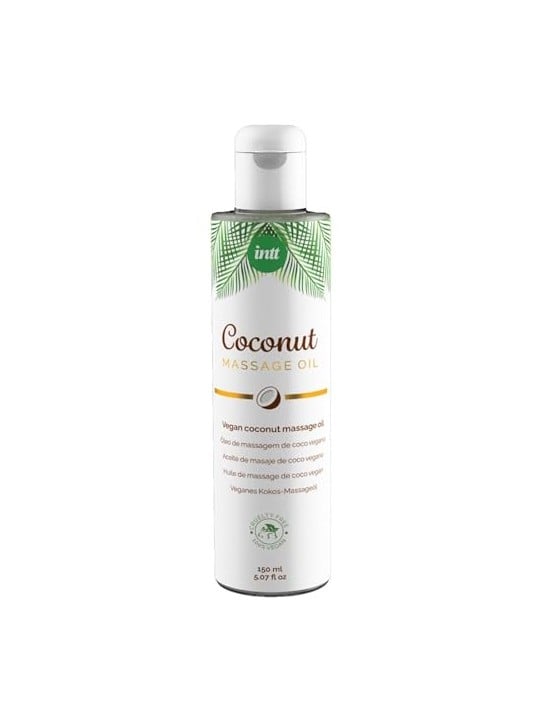 Intt Olio da massaggio al cocco, olio da massaggio vegano 150ml