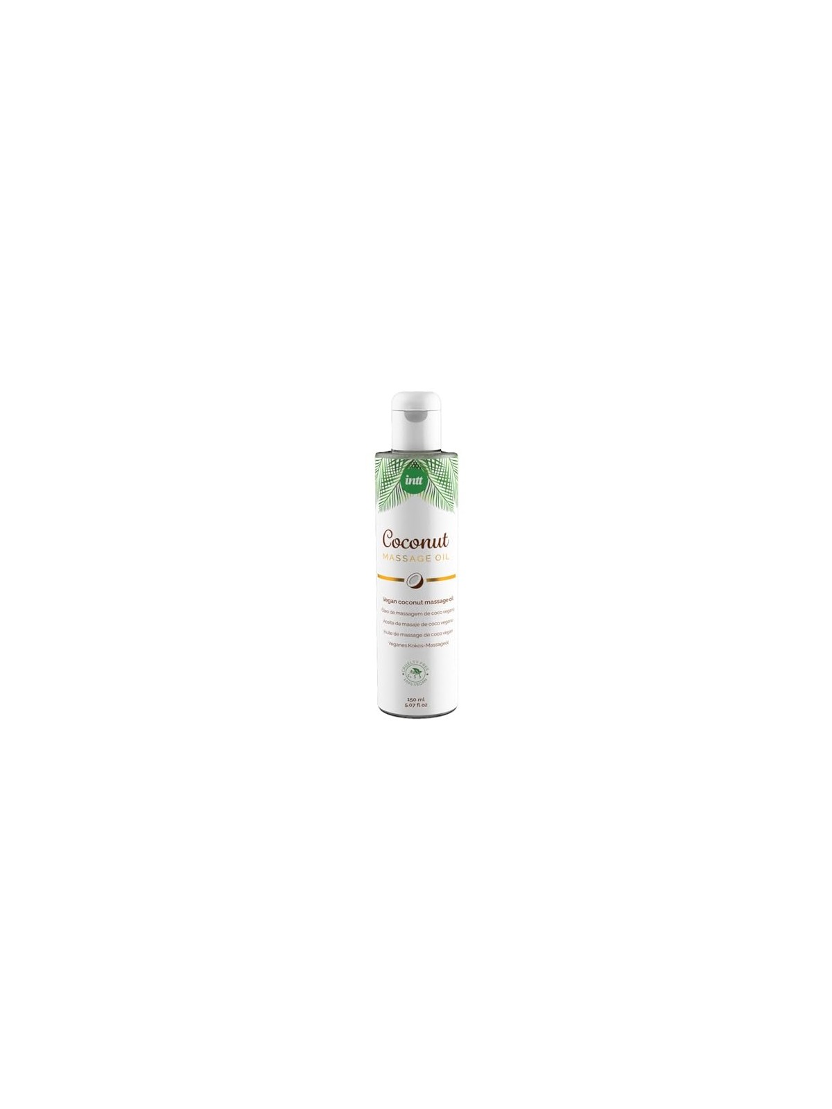 Intt Olio da massaggio al cocco, olio da massaggio vegano 150ml