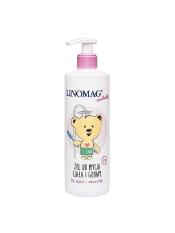 Linomag Gel detergente emolliente per corpo e capelli, per bambini e ragazzi, 400ml