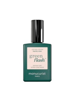 Manucurist Smalto gel per unghie a LED verde flash, rosa pastello, 15ml