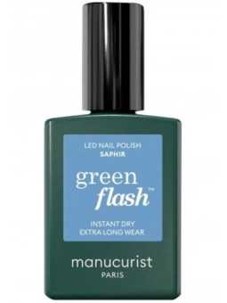 Manucurist Smalto per unghie in gel LED Green Flash Saphir 15ml